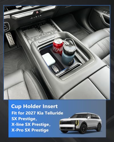 Cup Holder Insert for 2027 Kia Telluride Prestige Accessories (For kia telluride 2027 Premium)