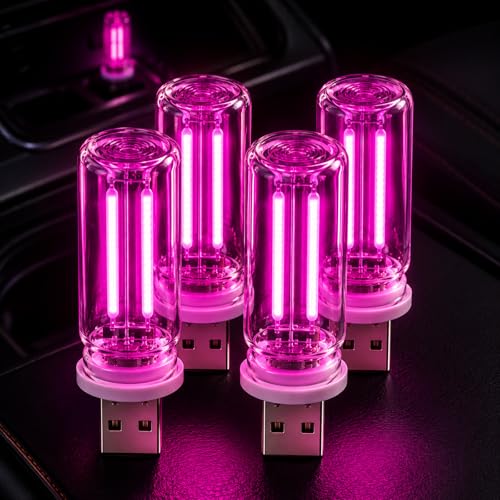 Car Ambient Lights (4 Pink)