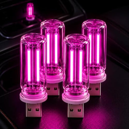 Car Ambient Lights (4 Pink)