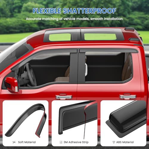 Window Visors Rain Guards Compatible with 2020 (2020-2025 Sentra)
