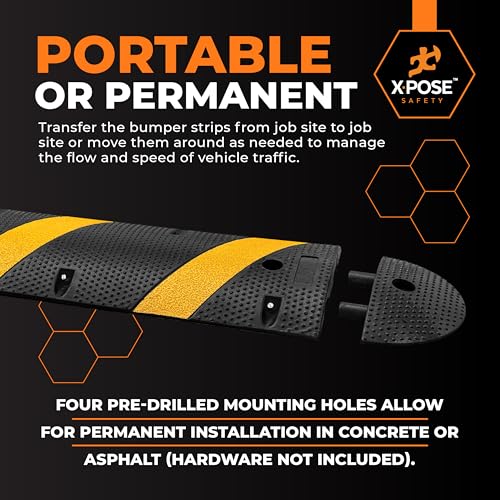 6 Ft Rubber Speed Bump (2) Speed Bump / 1 Pack)