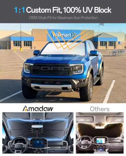 Windshield Sun Shade for Ford Ranger 2000 (For Ford / Ford Ranger 2000–2026)