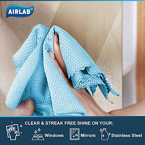 Glass Polishing Streak Free Miracle Cleaning Cloth (Grey & Blue)