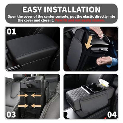 5-in-1 Center Console Cover Fit for Model 3#005 Grey (Fit for Tesla Model 3 / #005 Grey)