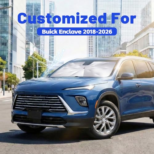 Car Windshield Sun Shade Umbrella for Buick Enclave 2018 (For Buick Enclave 2018-2026)