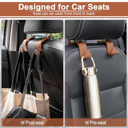 Car Seat Headrest Hook (Brown)