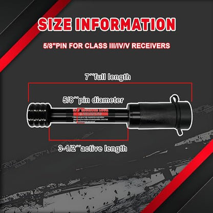 Trailer Hitch Lock (5/8 "x3-1/2" long - (1 Pack))