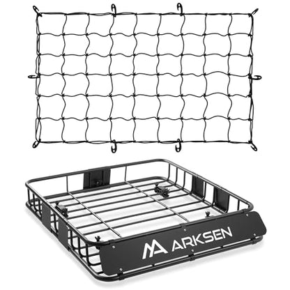 43" x 39" x 6" Roof Rack Basket with Extension&Net (43" Cargo Rack w/Net)