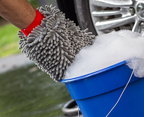 Premium Chenille Car Wash Mitt (2 Pack)