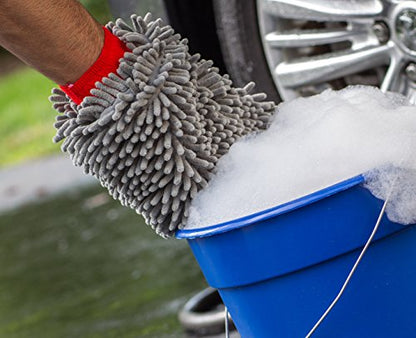Premium Chenille Car Wash Mitt (2 Pack)