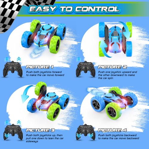 Blue Green RC Car for Kids (Blue&green Pro)