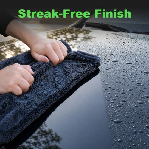 Car Drying Towels (New Car Towels - Dark Grey / 35.4"x23.6" - 2pcs)