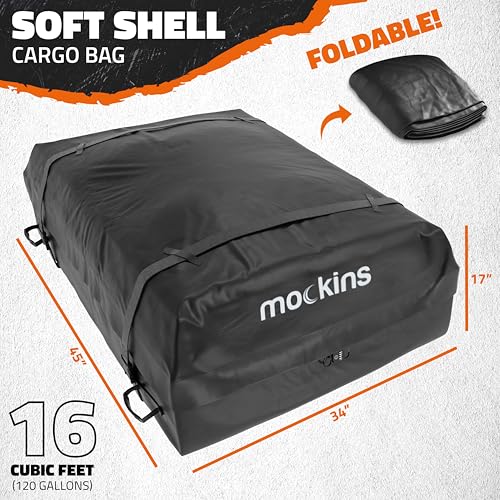 64"x39"x6" Extendable Heavy Duty Roof Rack Basket & 16 Cu Ft Waterproof Cargo Bag for Top of Car (Basket+Bag: 64"x39"x6")