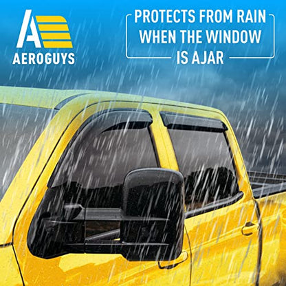 Extra Durable Window Deflectors Tape (For Chevy Silverado 14-18 1500/2500/3500)