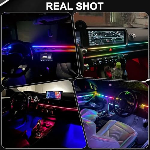 Interior Car LED Strip Lights (Car Ambient Lighting Kit (8 in 1))