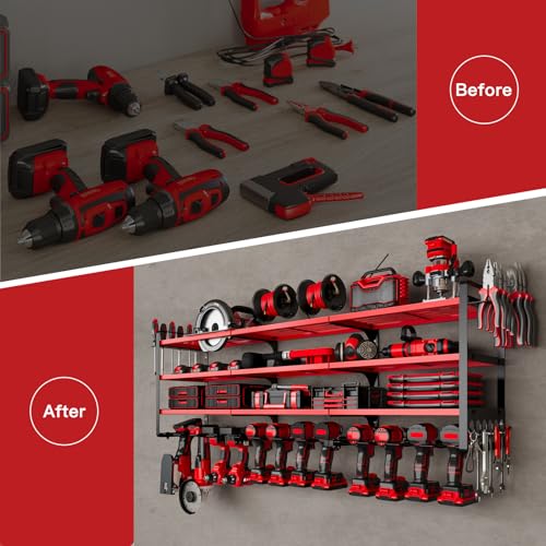Power Tool Organizer Wall Mount (Red)