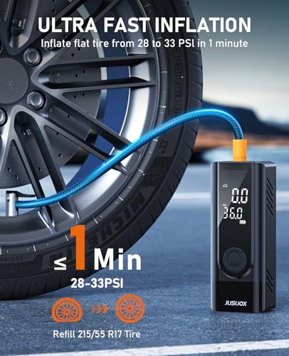 Tire Inflator Portable Air Compressor (Black)