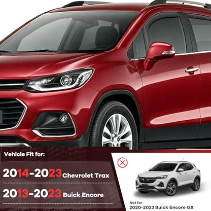 4PCS in Channel Window Rain Guards Fit for Chevrolet (For 2014-2023 Trax/13-23Encore)