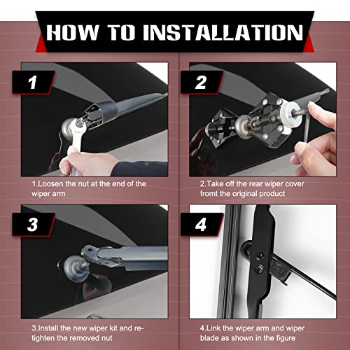 Rear Windshield Wiper Arm Blade (13.5"+13")
