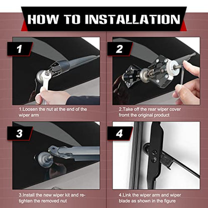 Rear Windshield Wiper Arm Blade (13.5"+13")