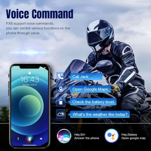 FX6 Motorcycle Bluetooth Headset (FX6 2PC)
