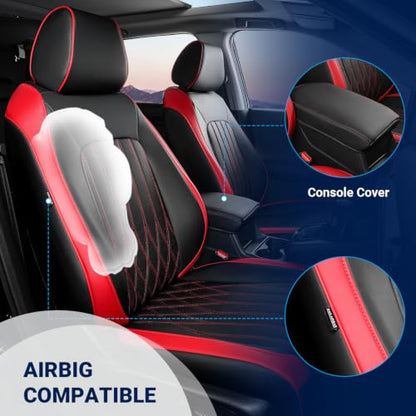 Custom for Honda CRV Seat Covers 2023 (BlackRed / CR-V2023-2026 EX,EXL,LX ,Sport,Hybrid)