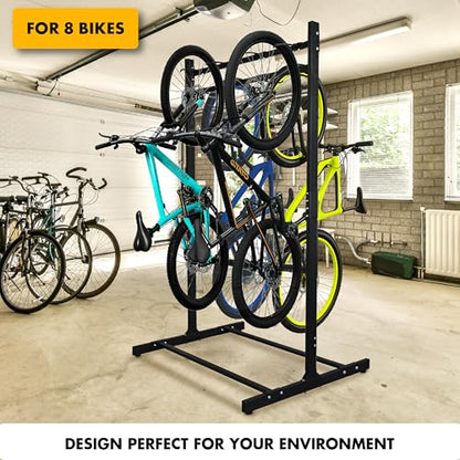 Freestanding 8 Bike Storage Rack 2 (8 Bikes)