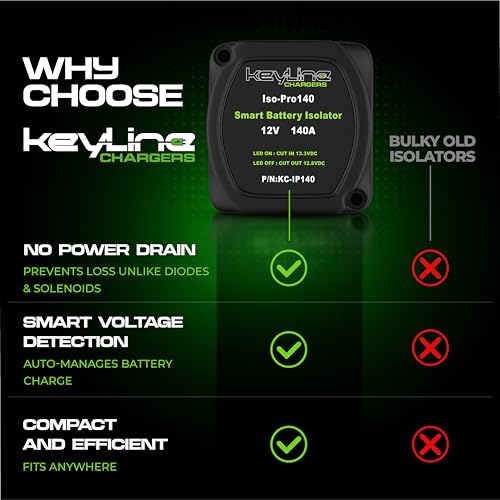 Dual Battery Isolator Kit 12V (140 AMP ATV/RV)