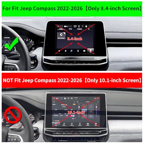 Car Phone Holder Center Console Organizer for Jeep Compass 2022 (for Jeep Compass 2022-2026【8.4-inch Screen】)