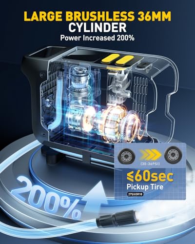26000mAh Heavy Duty Portable Air Compressor for Pickup (Pump for Truck)