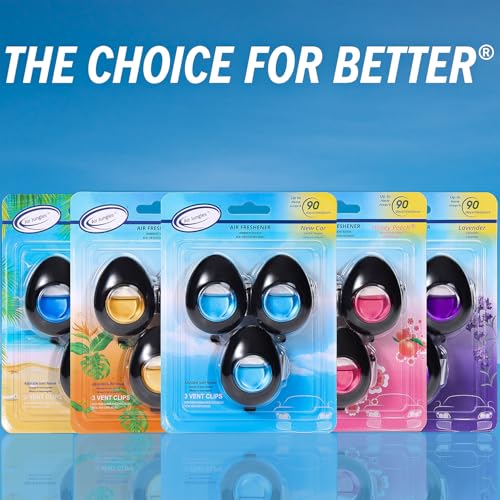 Car Air Freshener Vent Clip 3 Count (3 Count (Pack of 1))