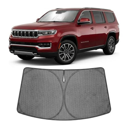 Custom Fit Car Windshield Sun Shade for 2022 (2022-2026 Jeep Wagoneer)