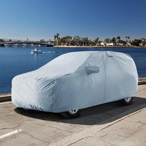 SUV Car Cover Waterproof All Weather for 2002 (76. Rendezvous 2002-2007 / Sky Gray)