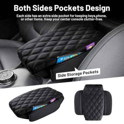 Center Console Cover for 2024 (10)24-26|Ranger |Wavy,+Thick,+Pockets)