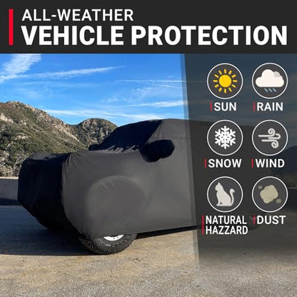 Waterproof SUV Car Cover for 1973 (Black / 57. Suburban 1973-2026)