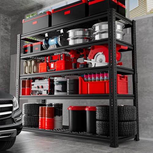 Storage Shelves (Black / 5 tier 48" L x 18" W x 72" H 1 PC)
