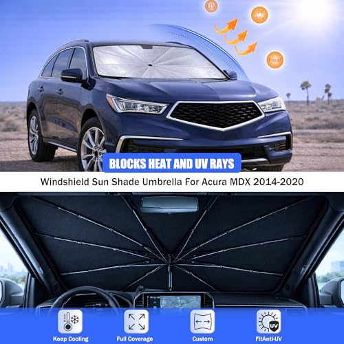 Car Windshield Sun Shade Umbrella for Acura MDX 2014 (For Acura MDX 2014-2020)