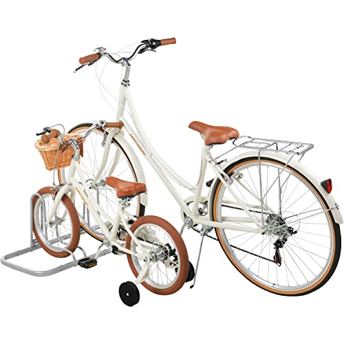 Stash Rack 2 Bike Floor Stand Bicycle Storage Organizer (Grey / 2 Bike)