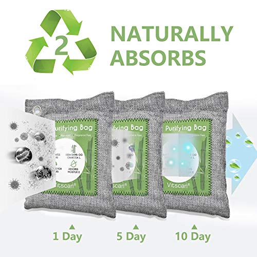 Bamboo Charcoal Air Purifying Bag (Large 8 Pack)