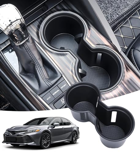 Center Console Cup Holder Inserts for Toyota Camry 2024 2023 2022 2021 2020 2019 2018 (Cup Holder for 2018-2024 Camry)