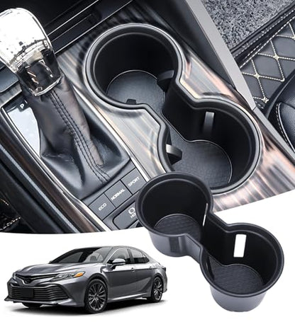 Center Console Cup Holder Inserts for Toyota Camry 2024 2023 2022 2021 2020 2019 2018 (Cup Holder for 2018-2024 Camry)