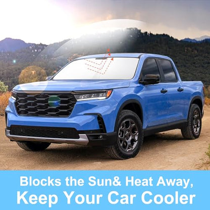 Sun Shade for Honda Ridgeline Crew Cab 2017 (Windshield Shade for Honda Ridgeline 2017-2026)