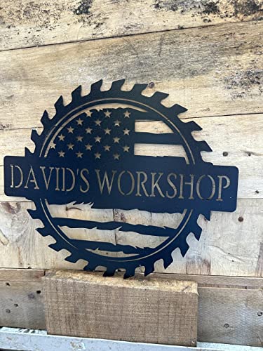 Personalized Papa's Workshop Metal Sign (Design 11)