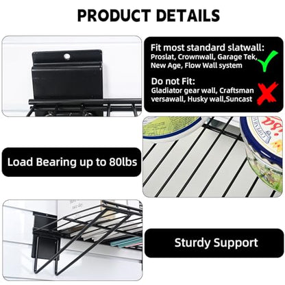 Slatwall Shelves (4 Pack)