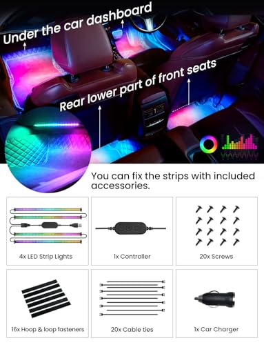Pak Smart RGB+IC Car LED Lights (RGB+IC)
