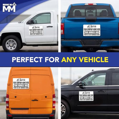 Custom Car Magnet 12x18 Inch 2 Pack (12" x 18" US DOT)