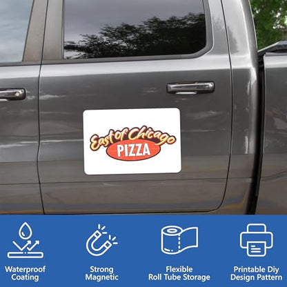 Custom Car Magnet Signs for Advertising and Promotion (16"x22" Rectangle)