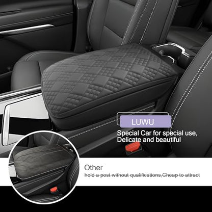 2026 2027 Traverse Center Console Cover Compatible with 2024 2025 2026 2027 Chevrolet Traverse Accessories 2027 Traverse LT (2024-2027 Traverse Thick Black)