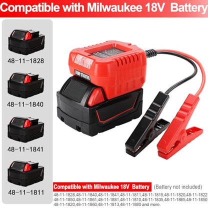 Jump Starter Compatible with Milwaukee 18V Batteries