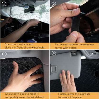 Car Windshield Sun Shade for Volkswagen Atlas 2018